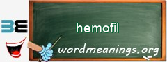 WordMeaning blackboard for hemofil